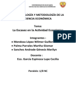 Epistemología y Metodología de La Ciencia Económica 1-8