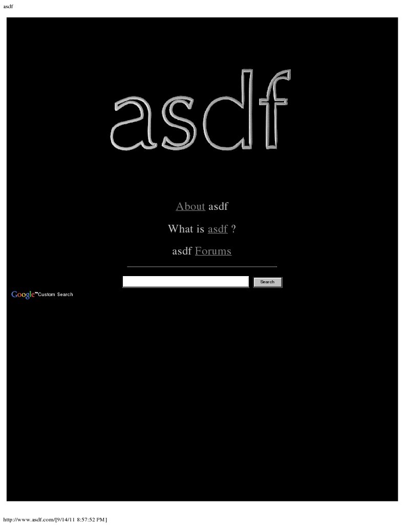 Overview of asdf Website Features | PDF