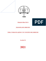 TRABAJO PRACTICO Tomas de Aquino y El Concepto Del Derecho