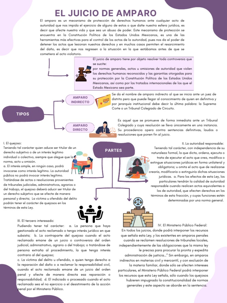 Características del juicio de amparo | PDF | Judicaturas | Derechos