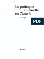 Politique Culturelle en Tunisie