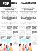 Ejemplos de Lenguaje Formal e Informal | PDF | Estudios de idiomas ...