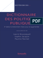 Boussaguet, Laurie Jacquot, Sophie Ravine - Dictionnaire Des Politiques Publiques