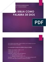 La Biblia Como Palabra de Dios