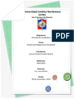 Analisis Del Reglamento Academico. Leurys Escaño Duarte