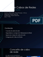 Tipos de Cabos de Redes 