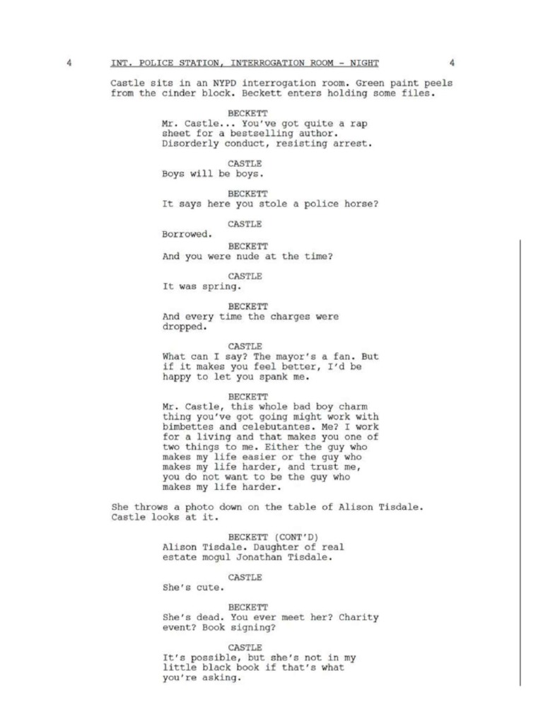 Castle Script PDF