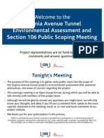 CSX Virginia Avenue Tunnel Public Meeting Placards