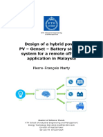 Design of a hybrid power pv- genset -BSS - MALAYSIA 1