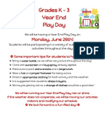 June 26 - Play Day Note