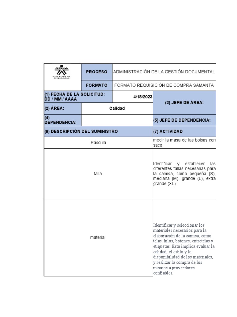 Requisicion de Compra-1 | PDF