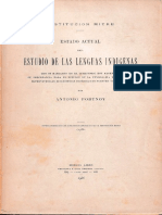 Estudio de Las Lenguas Indigenas Buenos Aires 1936