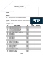 Modelo Proforma Suministros de Impresión