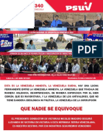 BOLETÍN DEL PSUV NR 340 Carpeta Fidel Ernesto Vásquez 1