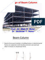 Design of Beam Column