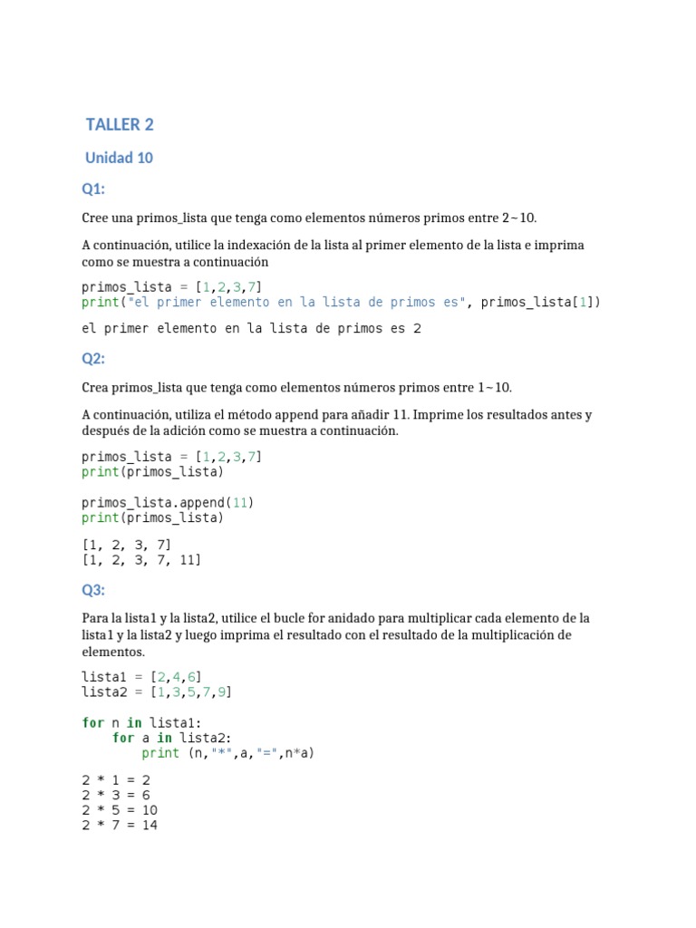 Taller de Programación en Phyton | PDF | Celsius | Python (lenguaje de ...