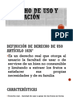 09-Derecho de Uso y Habitación, Servidumbre. Superficie 2