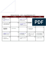 Medchem - Unit 3 Calendar - 2011