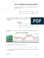 Operações Com Números Decimais Exercicios