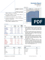 Derivatives Report 15th September 2011