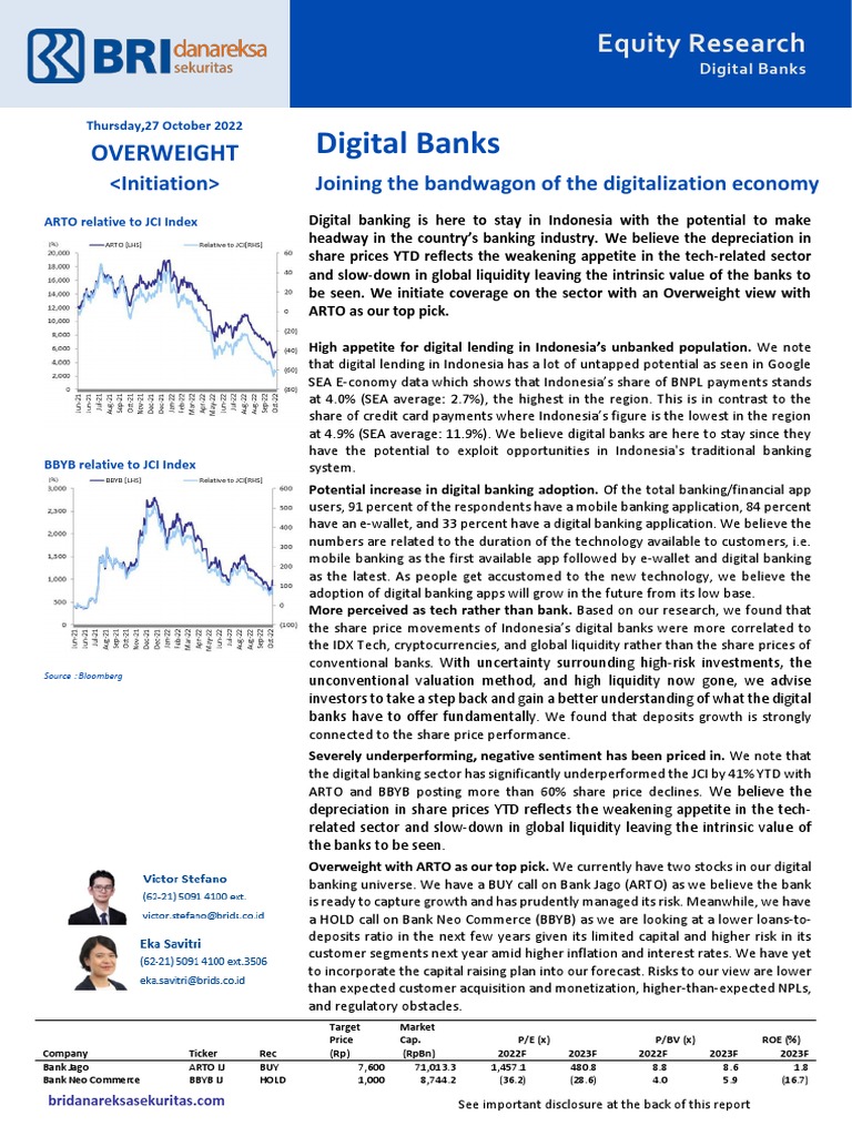 Digital Banking: Indonesia's Future | PDF | Finance & Money Management
