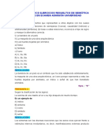 Signo Linguístico Ejercicios Resueltos de Semiótica Lenguaje en Examen Admisión Universidad