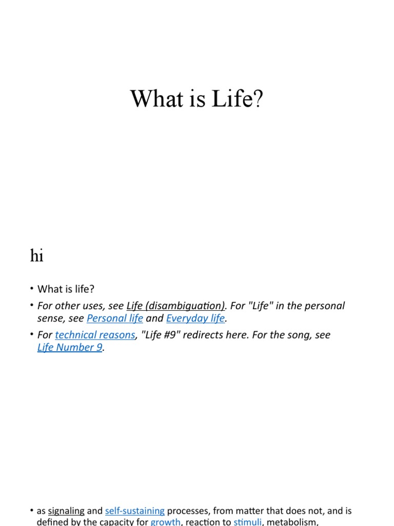 Understanding Life: Definition and Types | PDF | Science & Mathematics