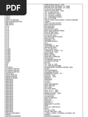 Catalogo Música Músicos Grupos Musicais