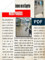 Noticia Inundacion Barrio Nuevo Pioneros