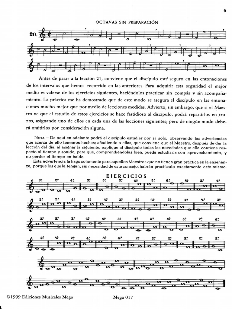 Metodo de solfeo hilarion eslava numero 1 10 11 pdf