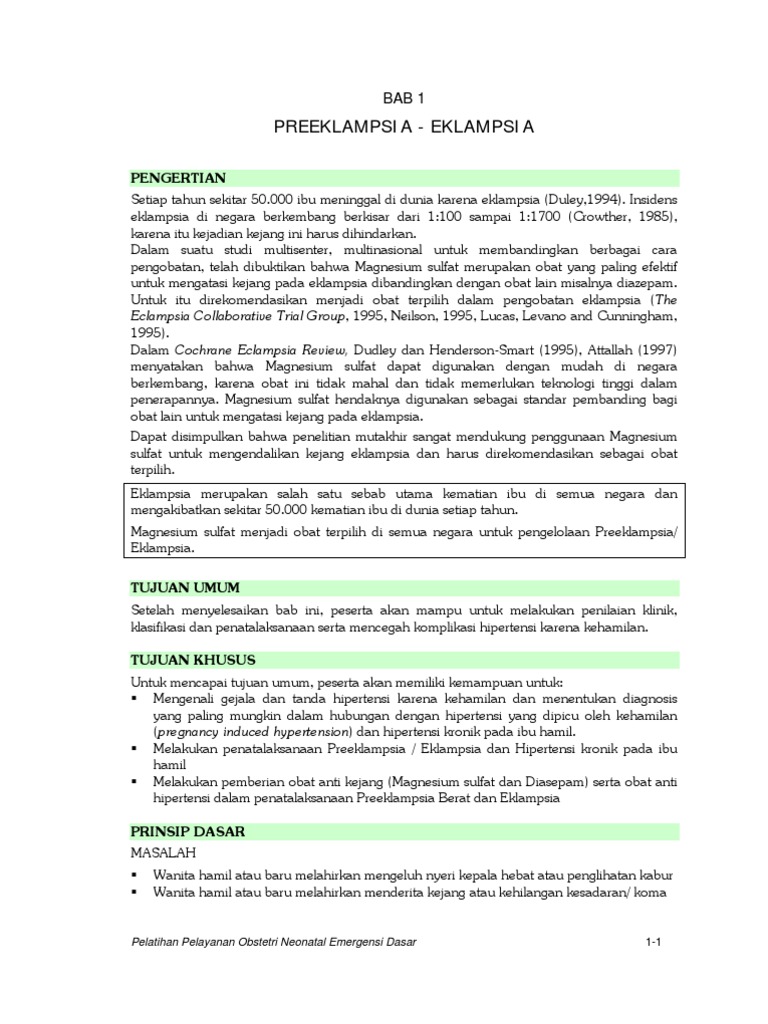 Impending Eclampsia Pdf