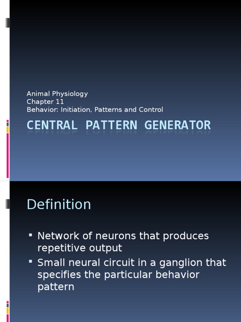Central Pattern Generators in Animal Behavior | PDF | Science ...