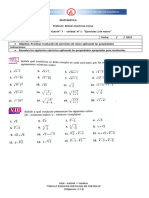 2° Medio - Matemática-Unidad 1-Guía #7 Ejercicios de Raíces 2