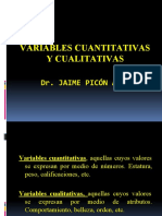 Variables Cuantitativas y Cualitativas