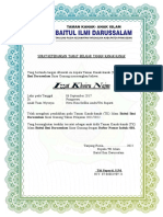 Ijazah TKIslam Bissalam