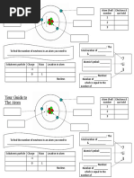 Atomic Structure Worksheet - Docs