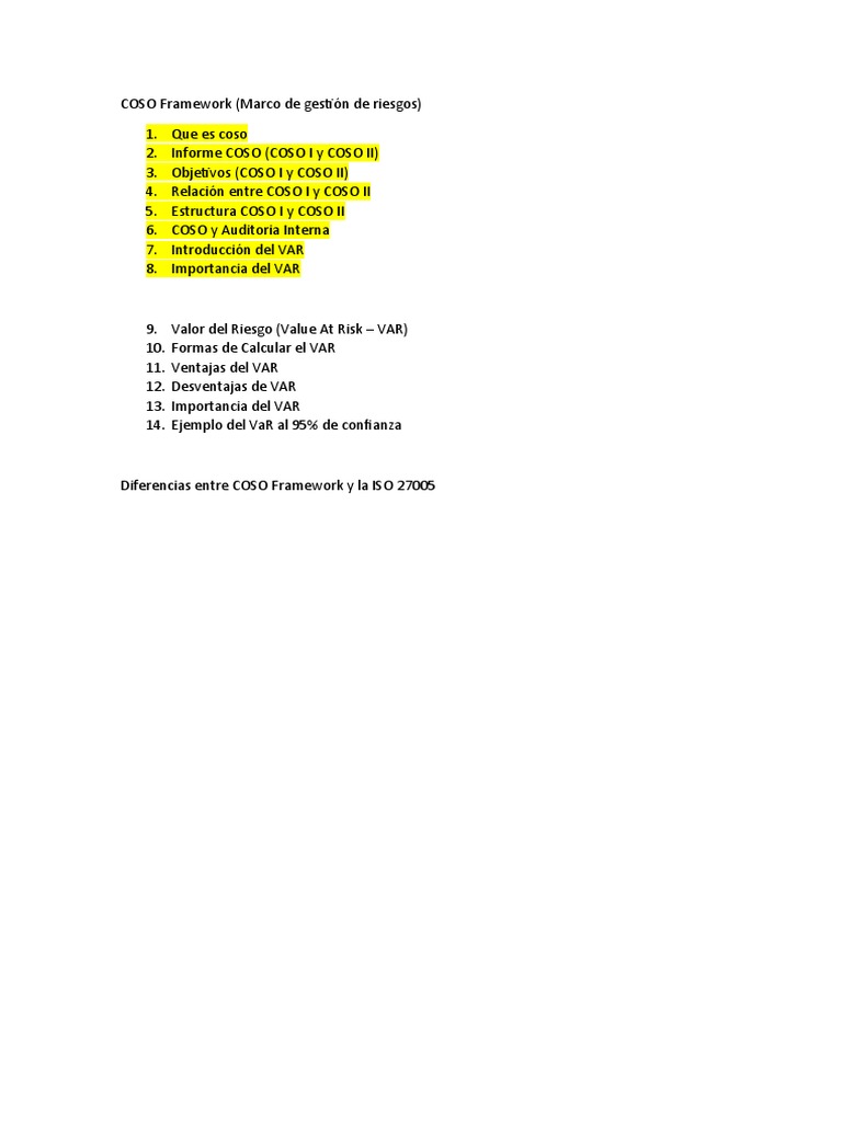Coso framework pdf