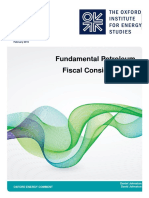 Fundamental Petroleum Fiscal Considerations