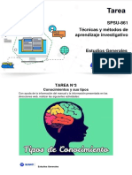 Tarea N°3 - Los Conocimientos y Sus Tipos