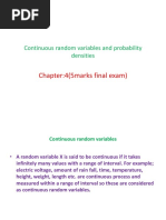 Continuous Random Variables and Probability Densities