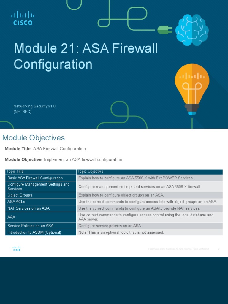 Network Security v1.0 - Module 21 | PDF | Radius | Ip Address