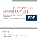 Clase 5 Clasificación Empresas Por Territorialidad