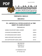 Thinking Skills (Group Assignment) - AI & The Shift in Employment