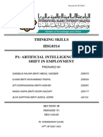 Thinking Skills (Group Assignment) - AI & The Shift in Employment