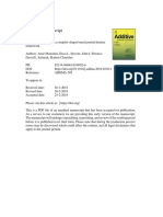 Binder Jetting of A Complex-Shaped Metal Partial Denture Framework