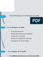 Audit Interne - 4 - Caractéristiques Et Techniques D'audit