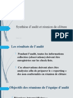 Audit Interne - 7 - Synthèse Et Réunion de Clôture