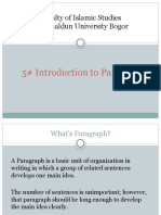 Introduction To Paragraph