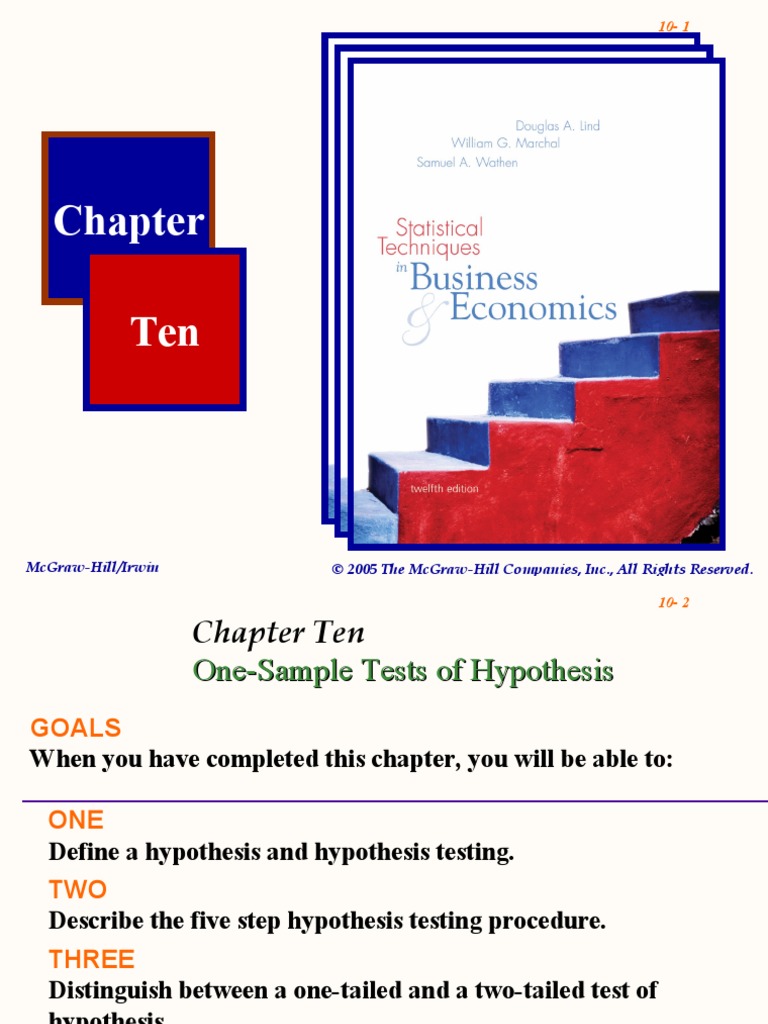 One-Sample Hypothesis Testing Guide | PDF