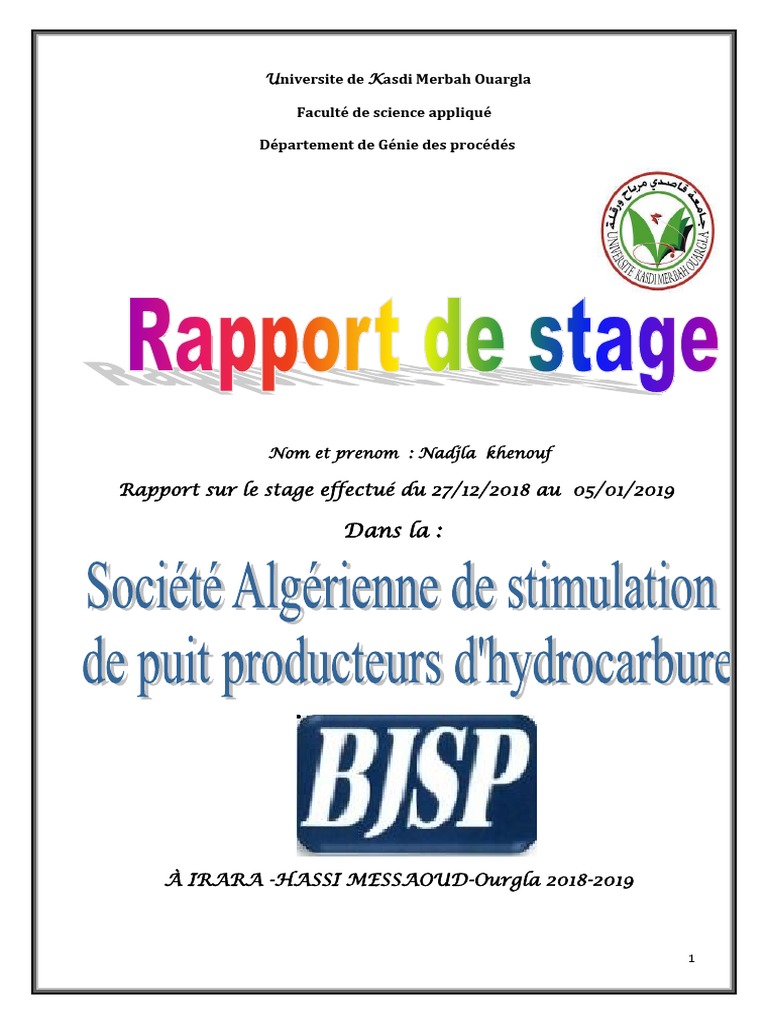 Rapport de Stage Fin D